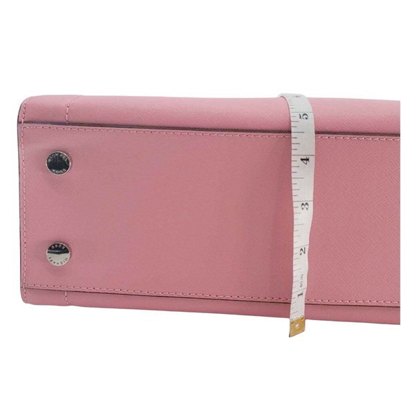 MICHAEL KORS Rayne Medium Saffiano Leather Satchel Crossbody Bag Carnation NWT - Picture 15 of 16